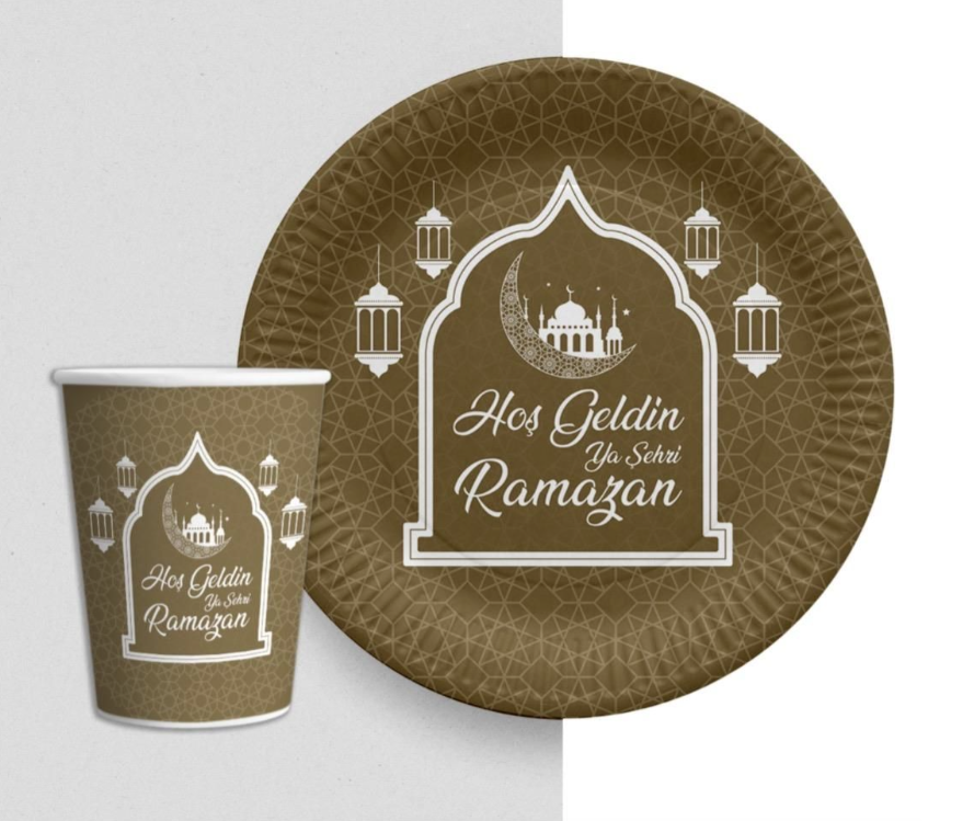  Ramazab Gold Karton Tabak Bardak (8 adet)